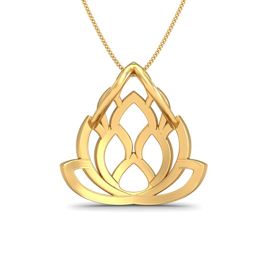 22K Gold Fine Design Pendant BPDP054 - Image 2