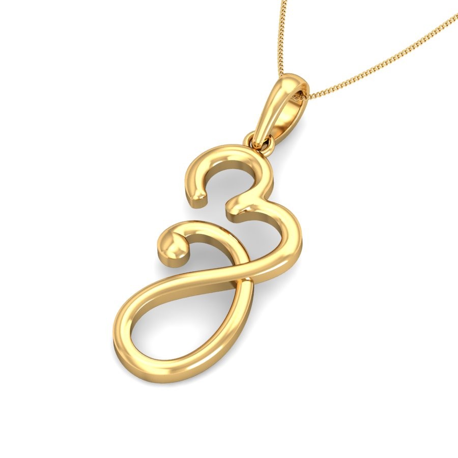 916 Gold Designer Pendant BPDP053 - Image 3