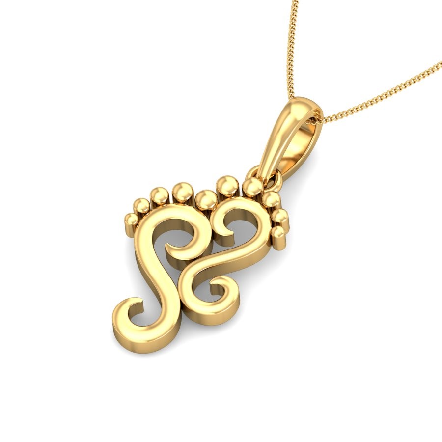 916 Gold Classic Pendant BPDP051 - Image 4