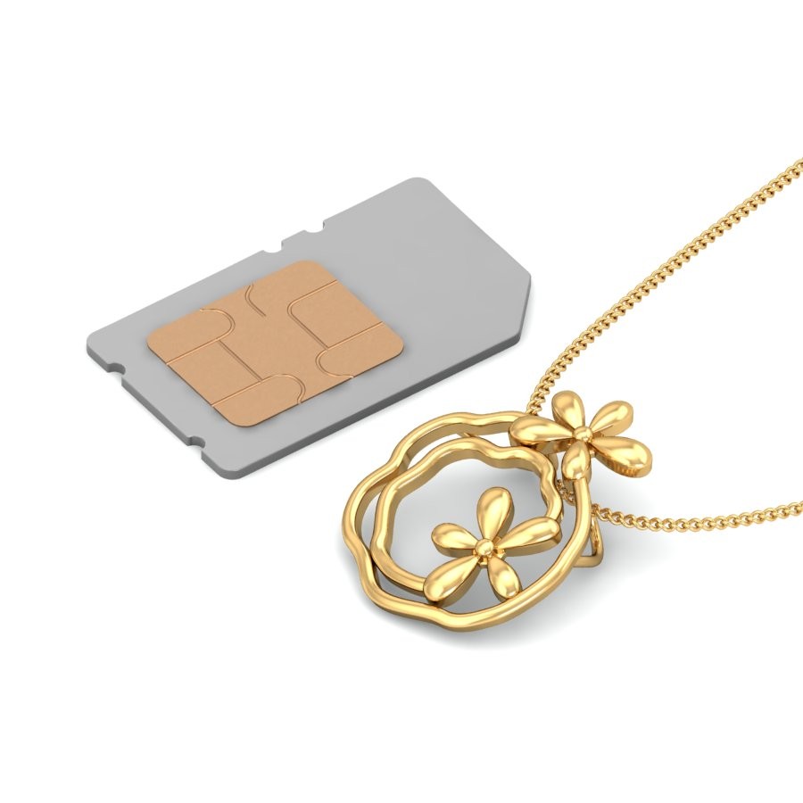 22K Gold Designer Pendant BPDP050 - Image 5