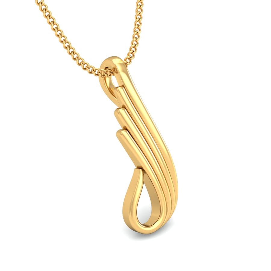 22K Gold Sparkling Pendant BPDP048 - Image 4