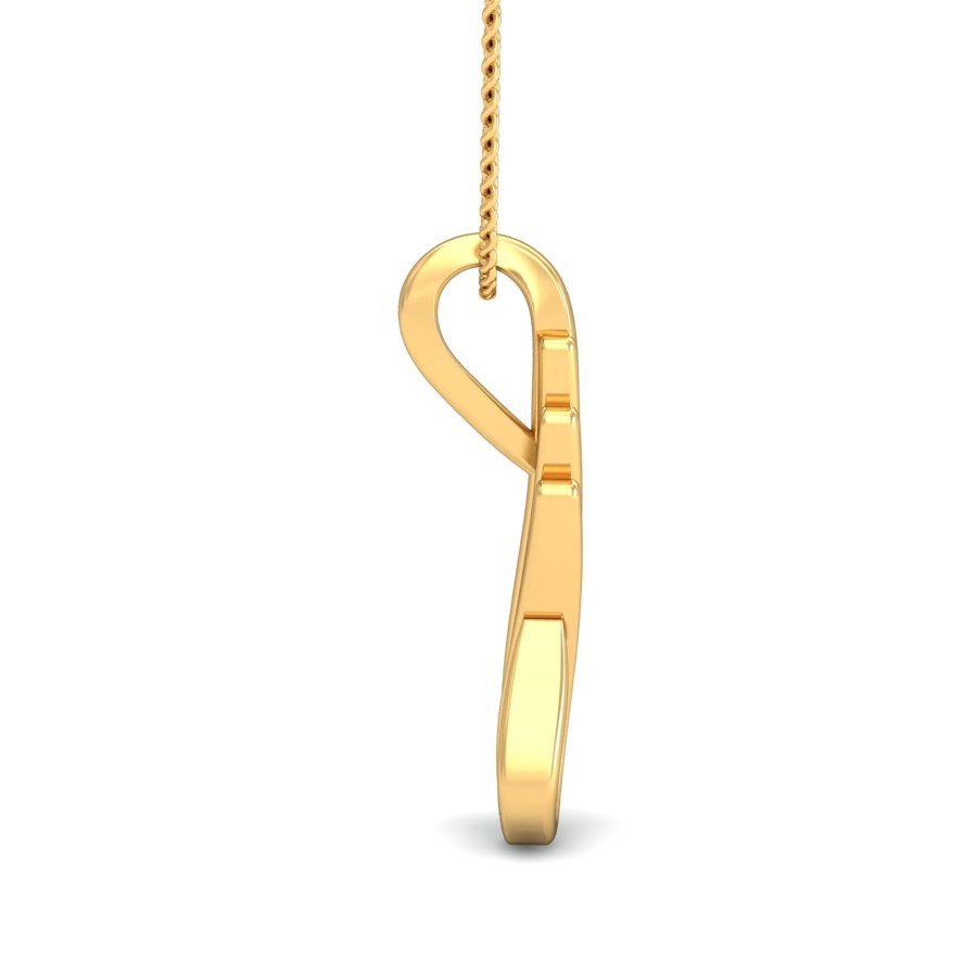22K Gold Sparkling Pendant BPDP048 - Image 2