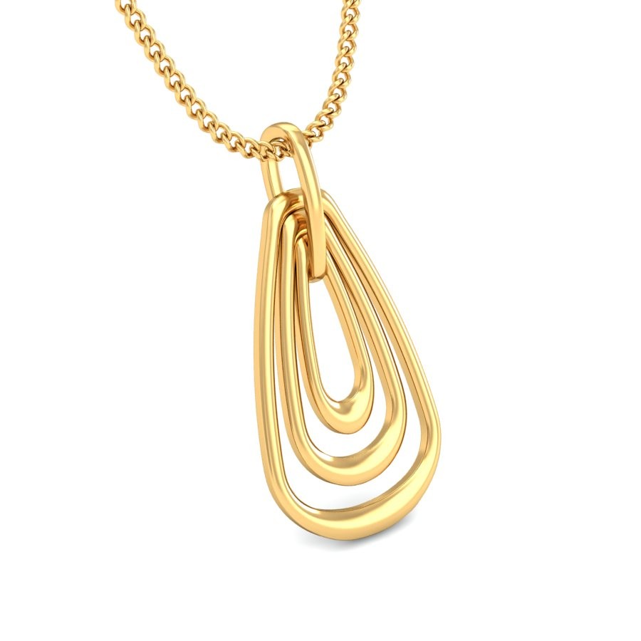916 Gold Classy Pendant BPDP047 - Image 4