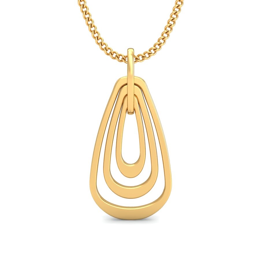 916 Gold Classy Pendant BPDP047 - Image 3