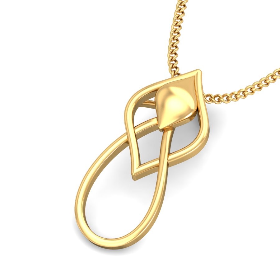 22K Gold Stylish Pendant BPDP046 - Image 5