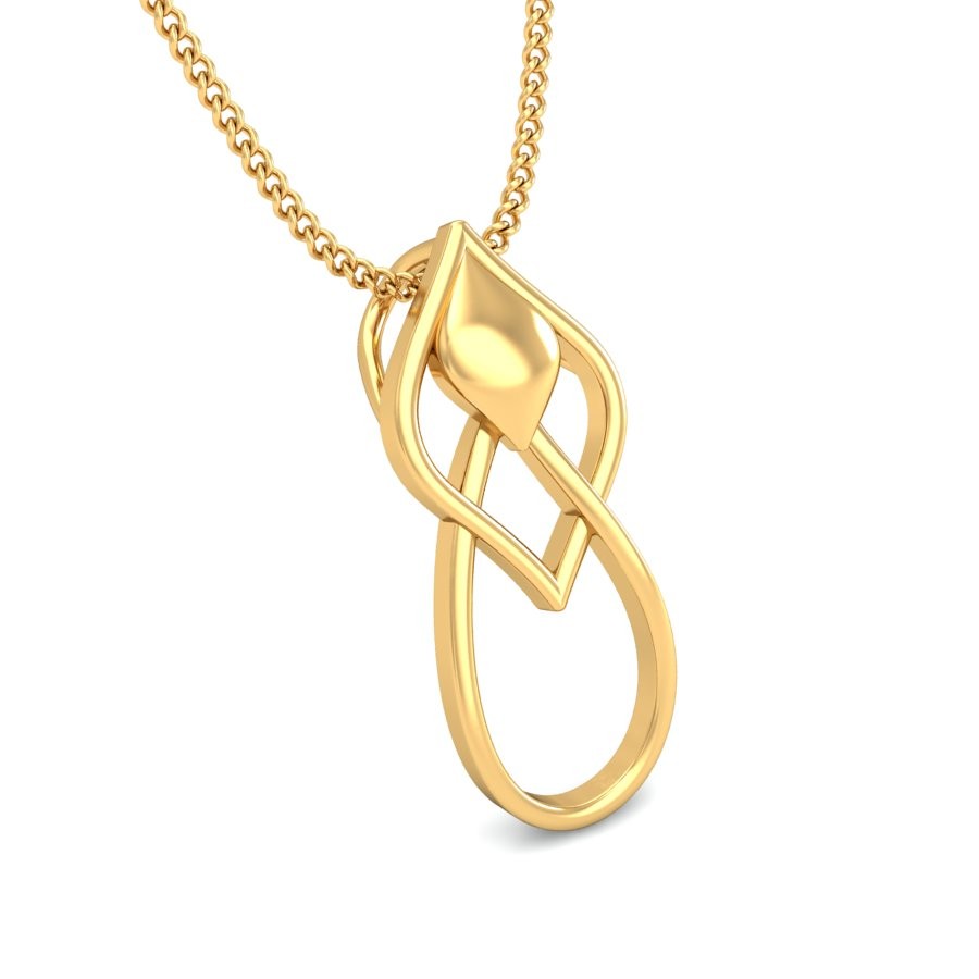 22K Gold Stylish Pendant BPDP046 - Image 4