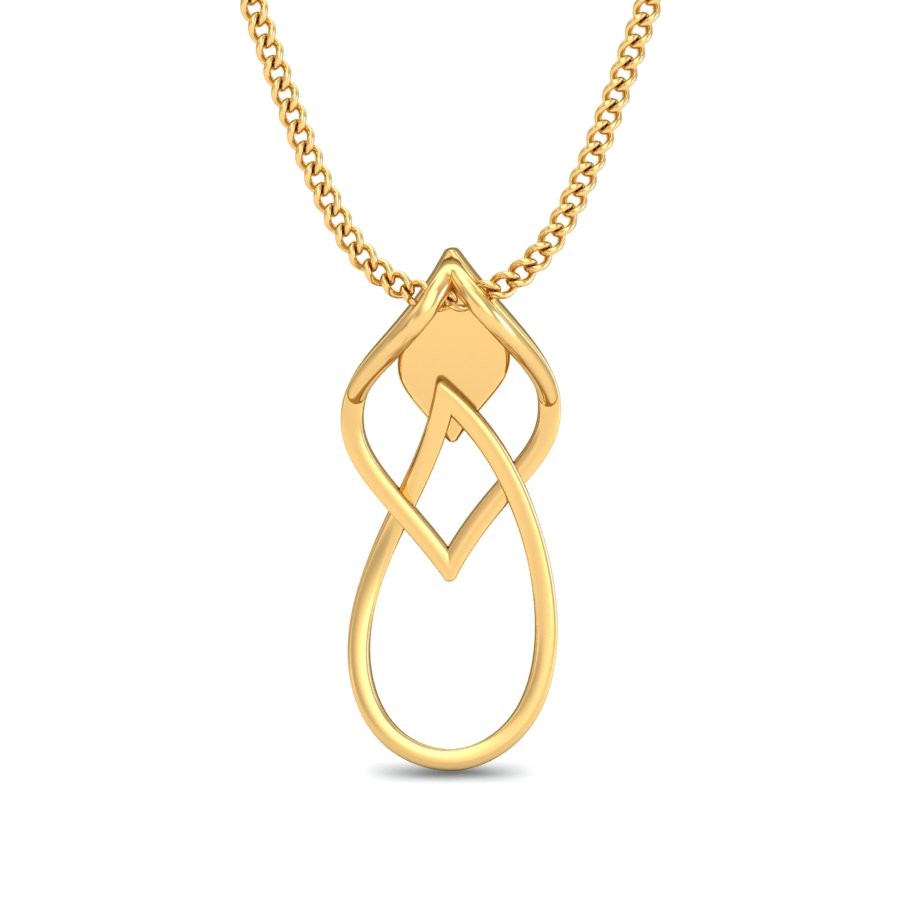 22K Gold Stylish Pendant BPDP046 - Image 3