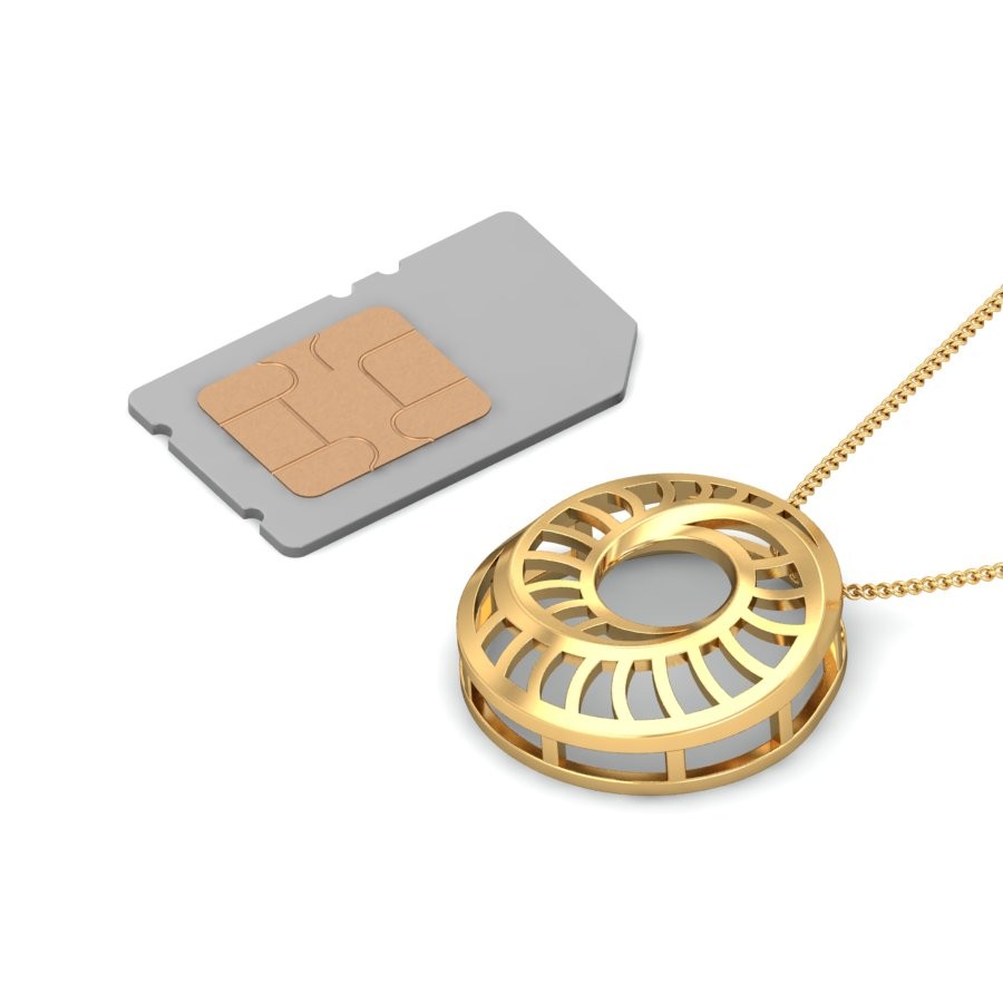 916 Gold Beautiful Pendant BPDP043 - Image 5