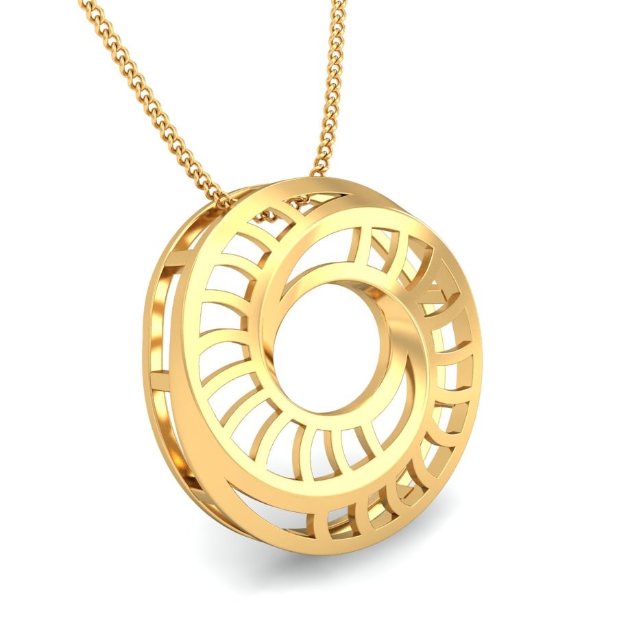916 Gold Beautiful Pendant BPDP043 - Image 3