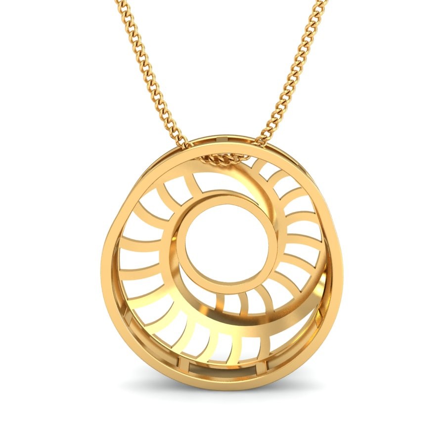 916 Gold Beautiful Pendant BPDP043 - Image 2