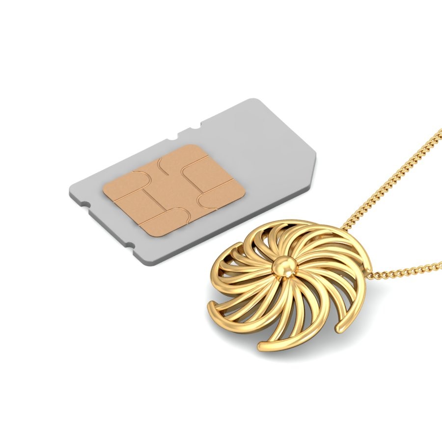 22K Gold Elegant Pendant BPDP038 - Image 5