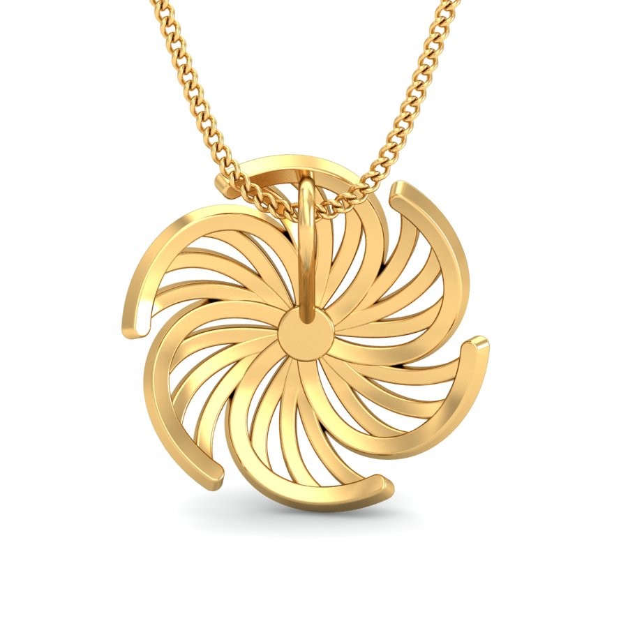 22K Gold Elegant Pendant BPDP038 - Image 2