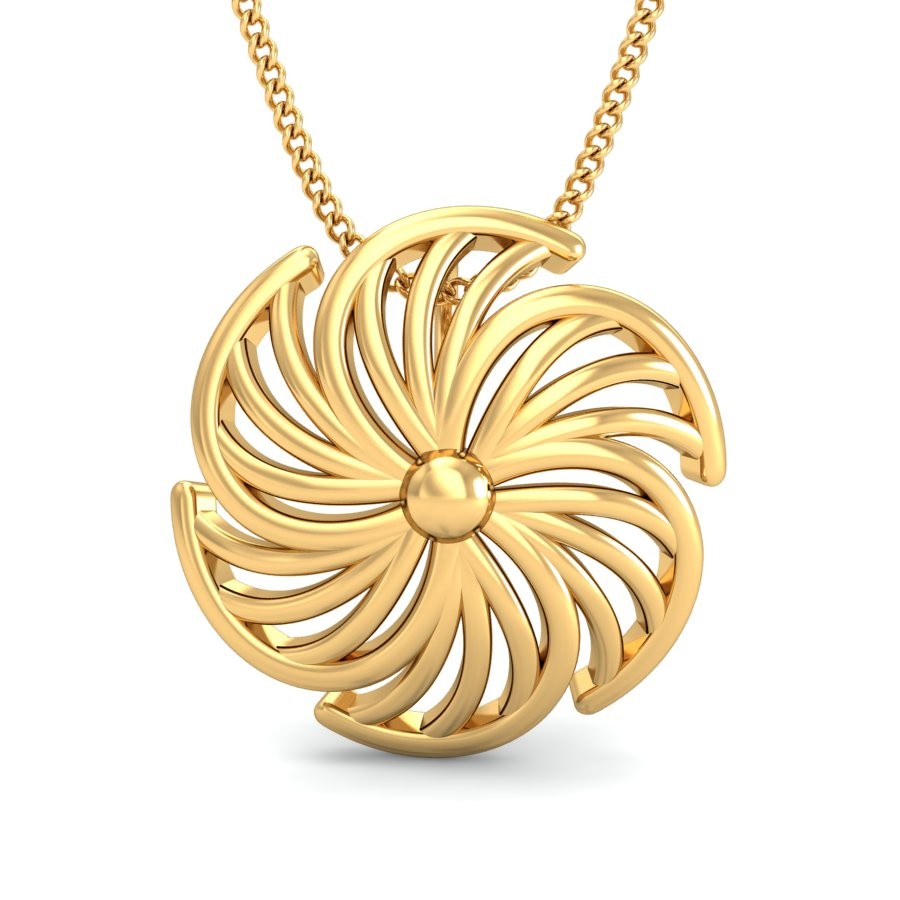 22K Gold Elegant Pendant BPDP038