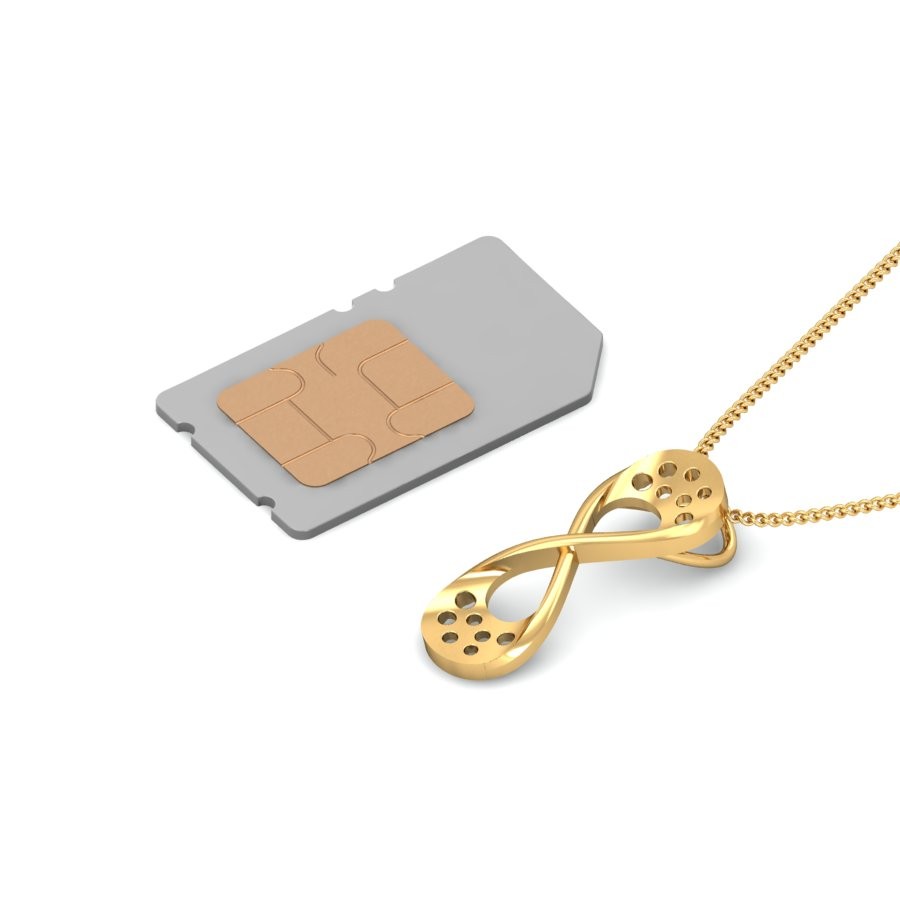 916 Gold Delicate Pendant BPDP037 - Image 5