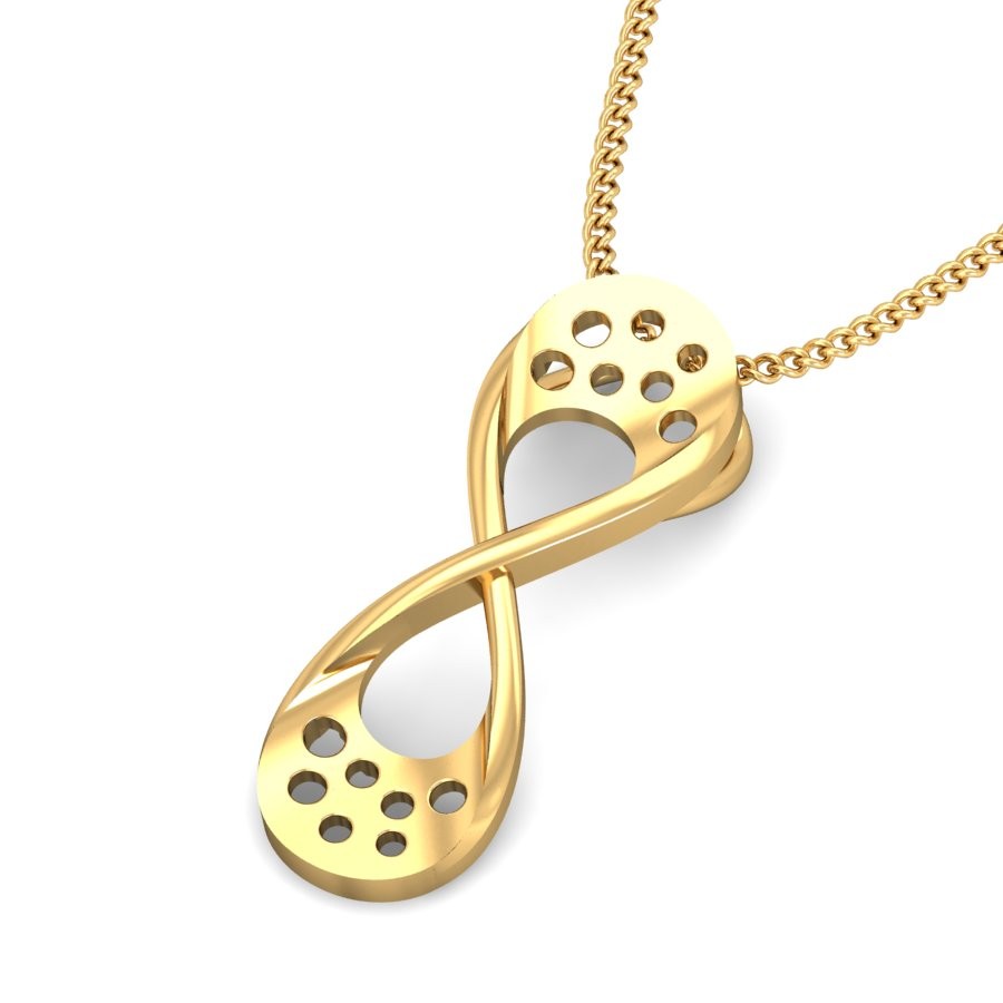 916 Gold Delicate Pendant BPDP037 - Image 4