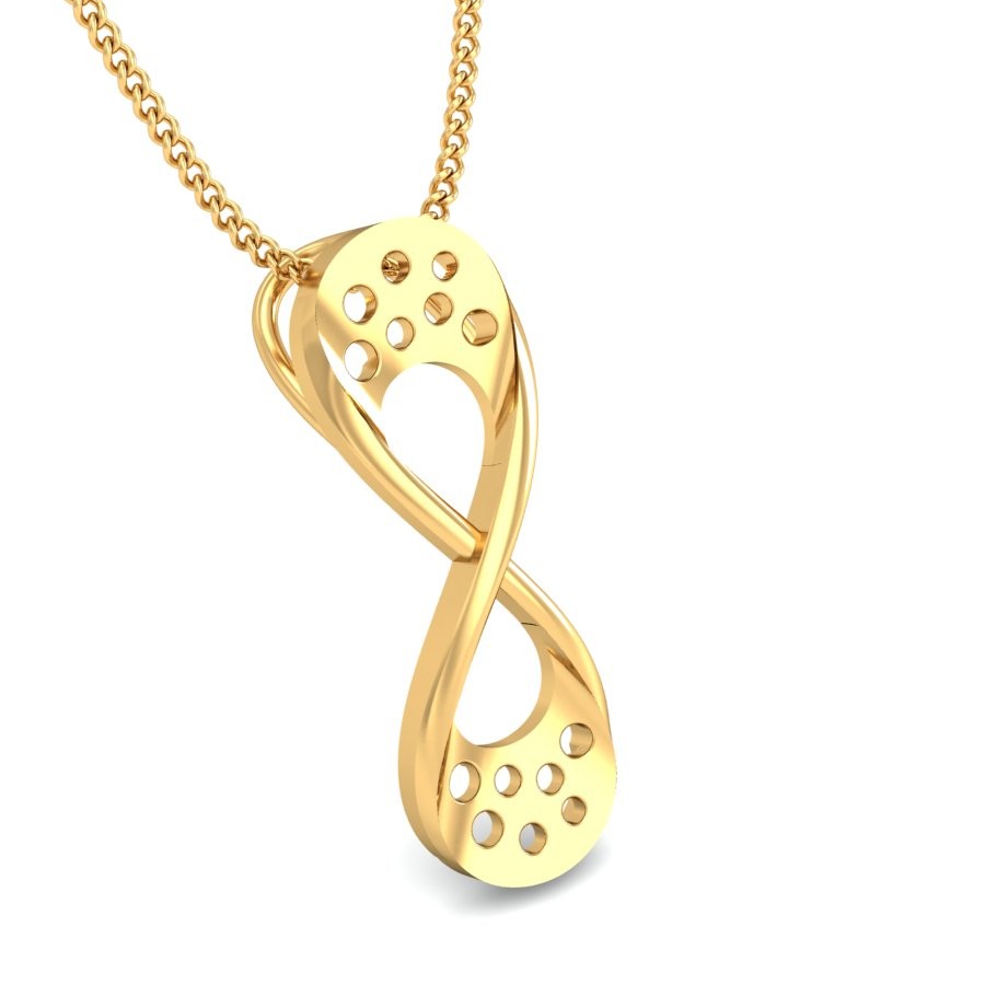 916 Gold Delicate Pendant BPDP037 - Image 3