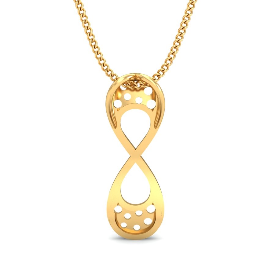 916 Gold Delicate Pendant BPDP037 - Image 2