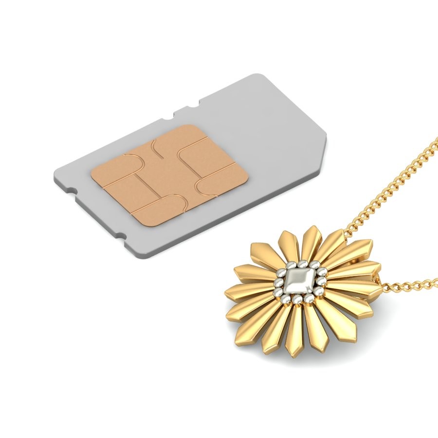 916 Gold Dazzling Pendant BPDP033 - Image 5