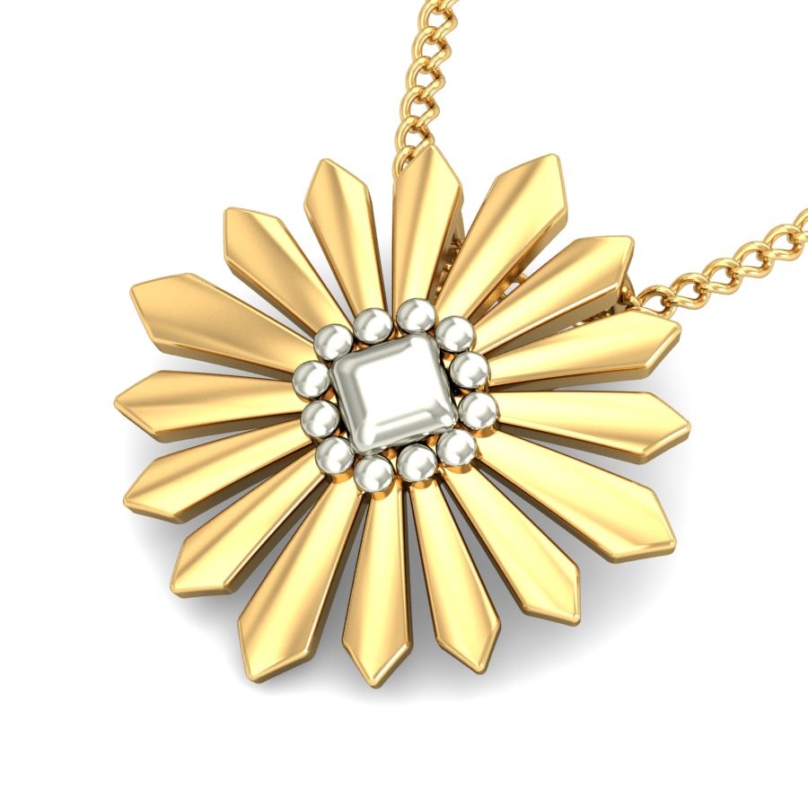 916 Gold Dazzling Pendant BPDP033 - Image 4