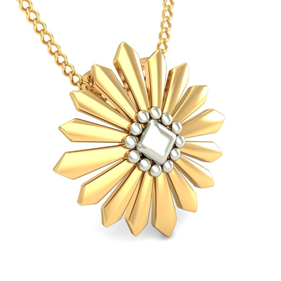 916 Gold Dazzling Pendant BPDP033 - Image 3