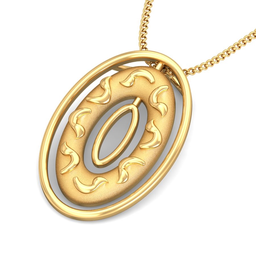 916 Gold Classic Pendant BPDP031 - Image 4