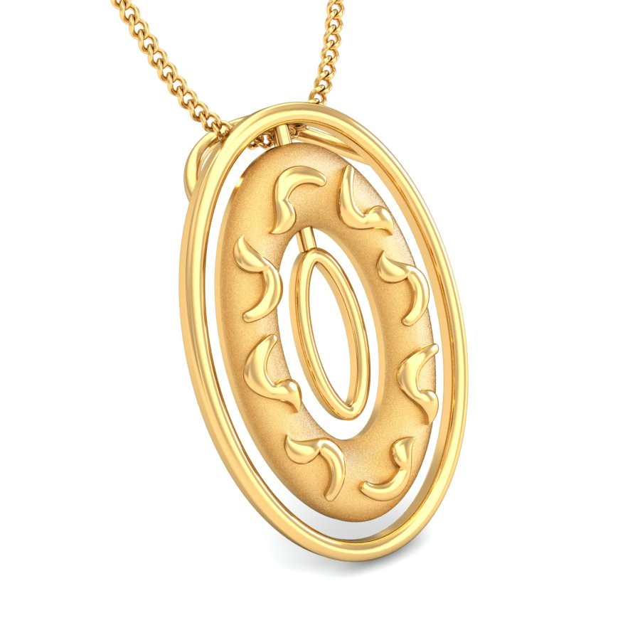 916 Gold Classic Pendant BPDP031 - Image 3