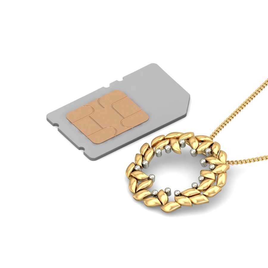 22K Gold Designer Pendant BPDP028 - Image 5