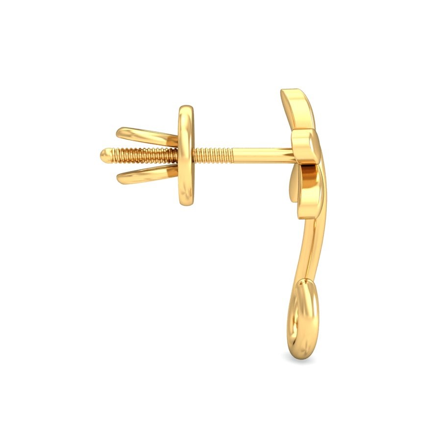 916 Gold Trending Earring BERP049 - Image 3