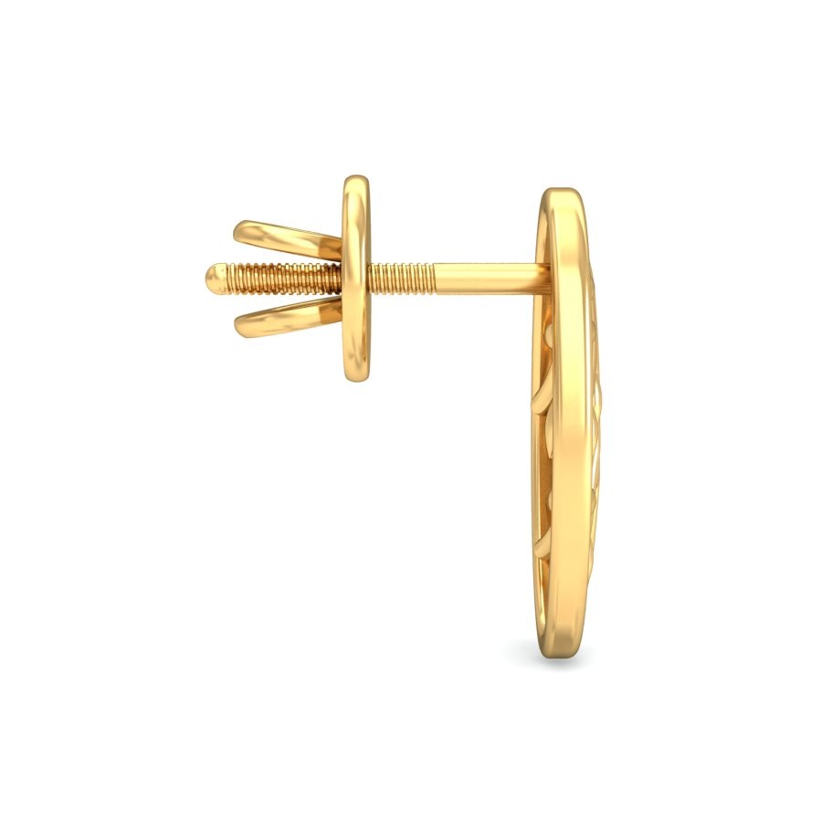 916 Gold Fancy Earring BERP040 - Image 2