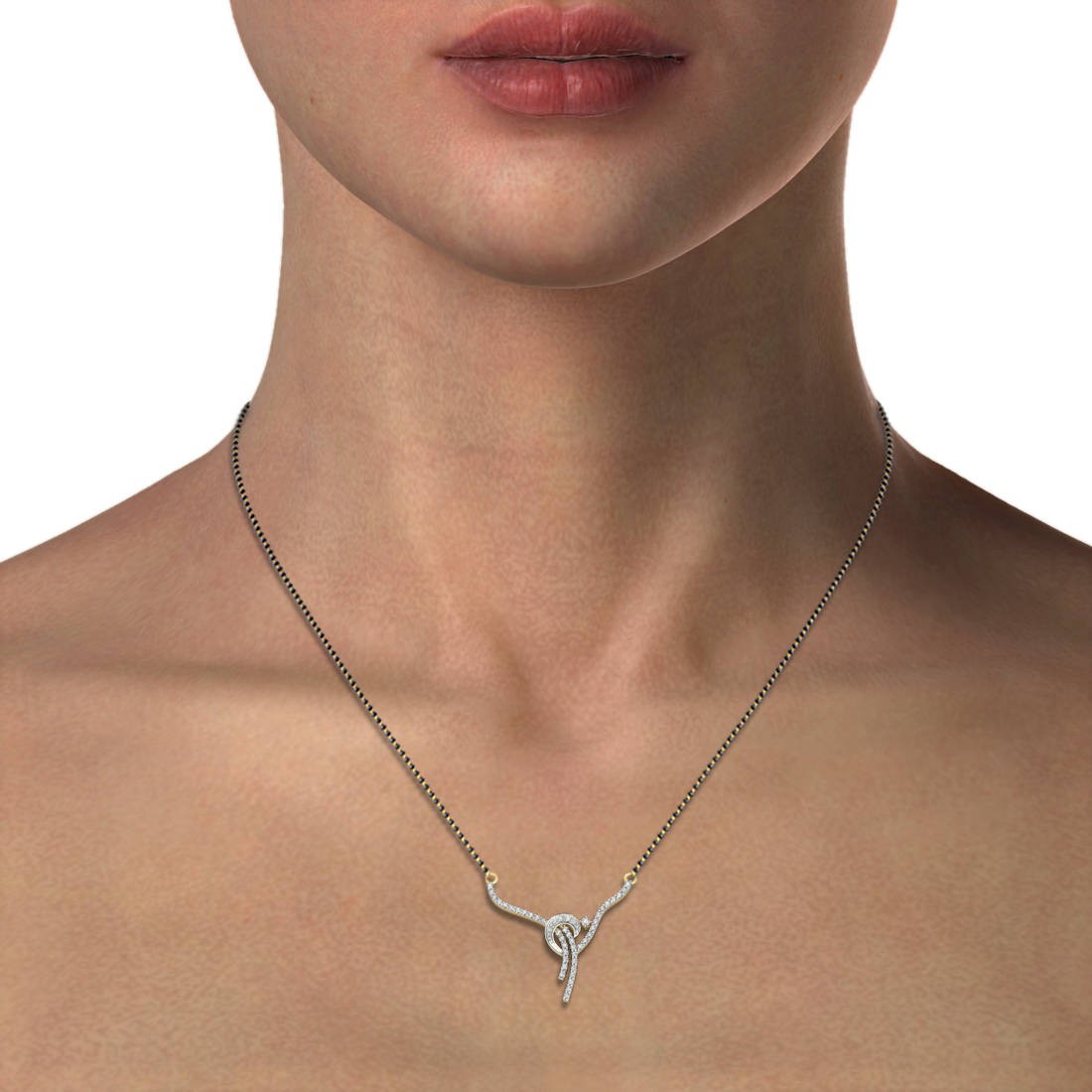 18K Gold Pretty Mangalsutra BMS019 - Image 5