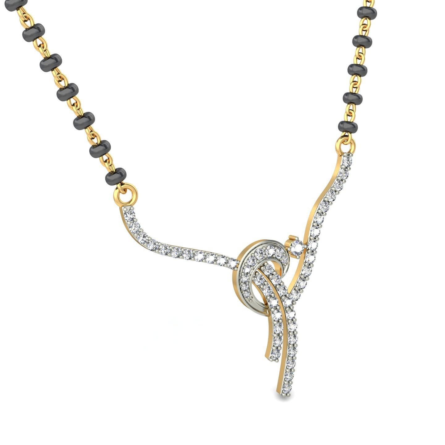 18K Gold Pretty Mangalsutra BMS019 - Image 4