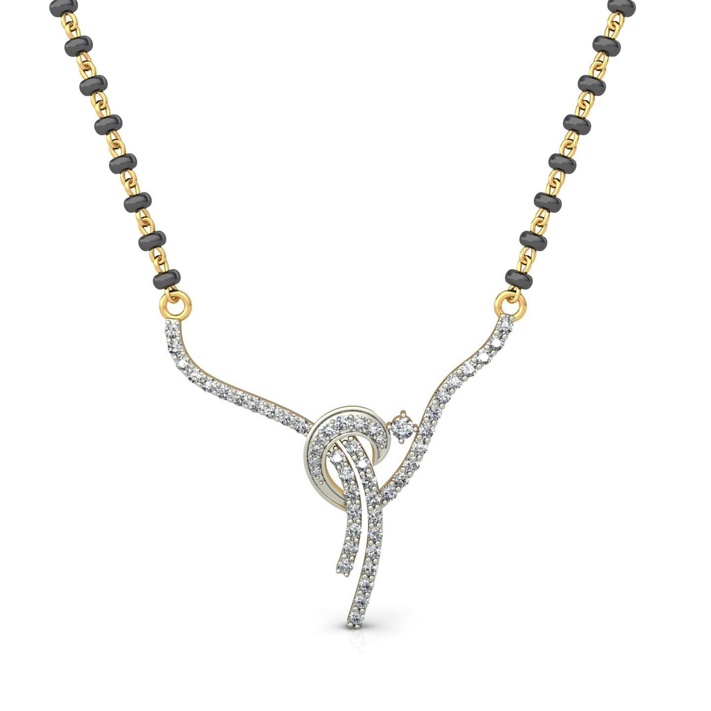 18K Gold Pretty Mangalsutra BMS019 - Image 3