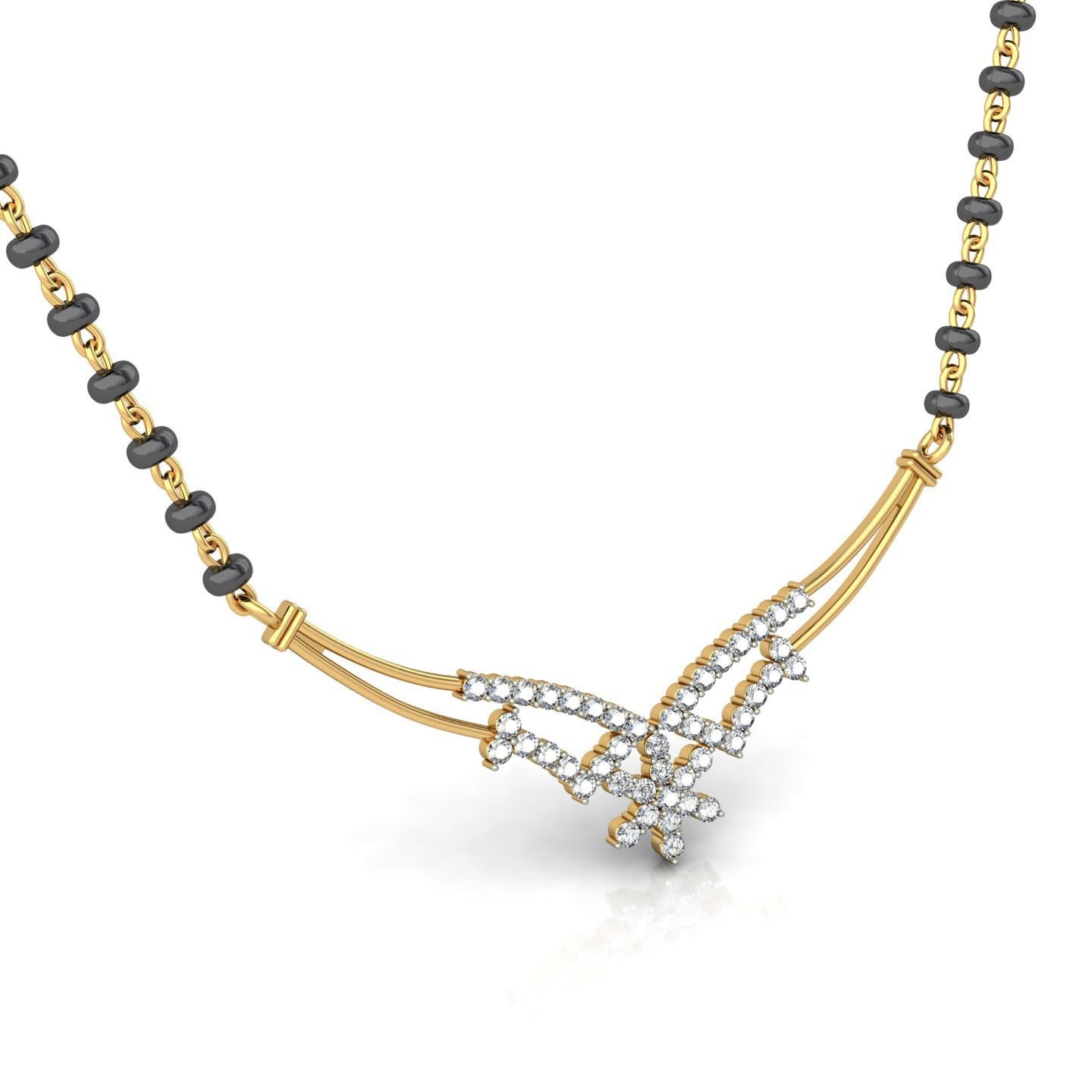 18K Gold Stylish Mangalsutra BMS016 - Image 4