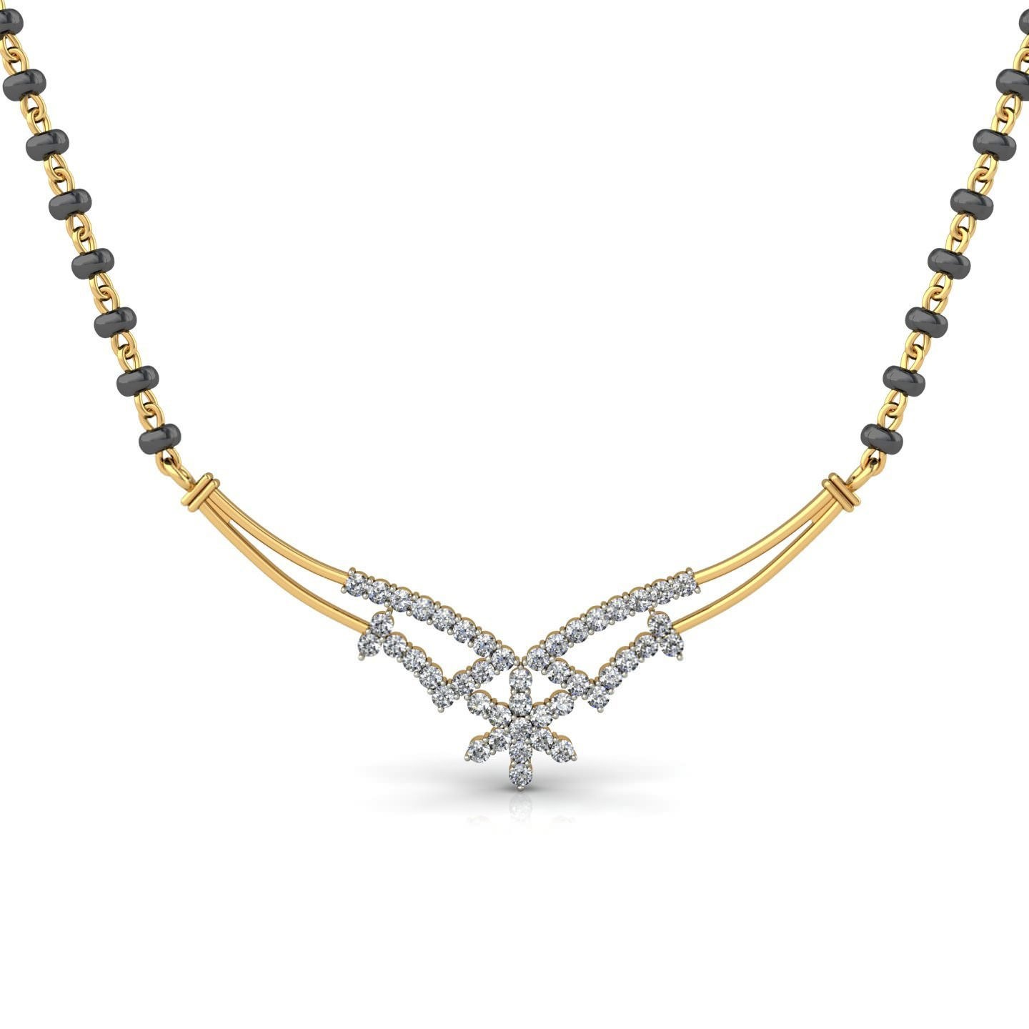 18K Gold Stylish Mangalsutra BMS016