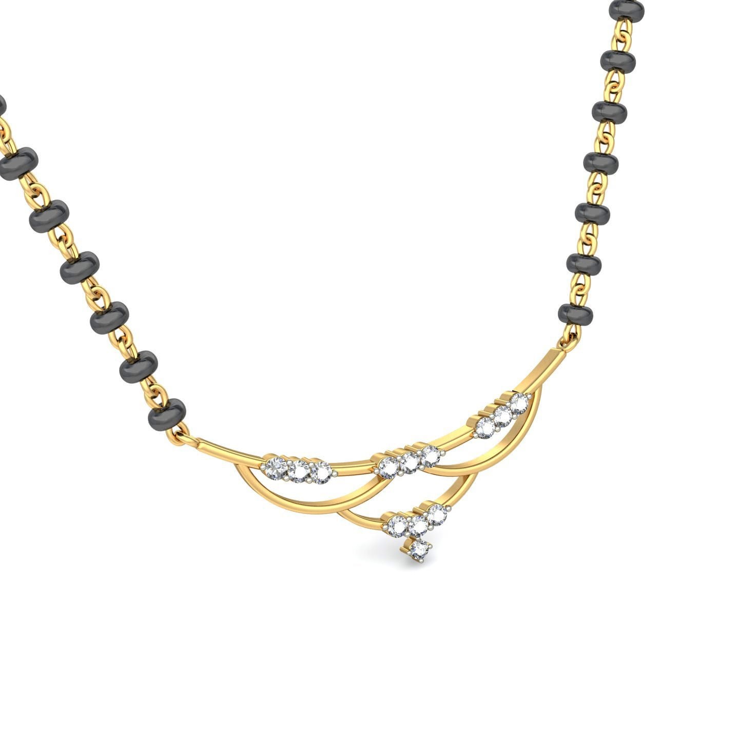 18K Gold Delite Mangalsutra BMS015 - Image 5