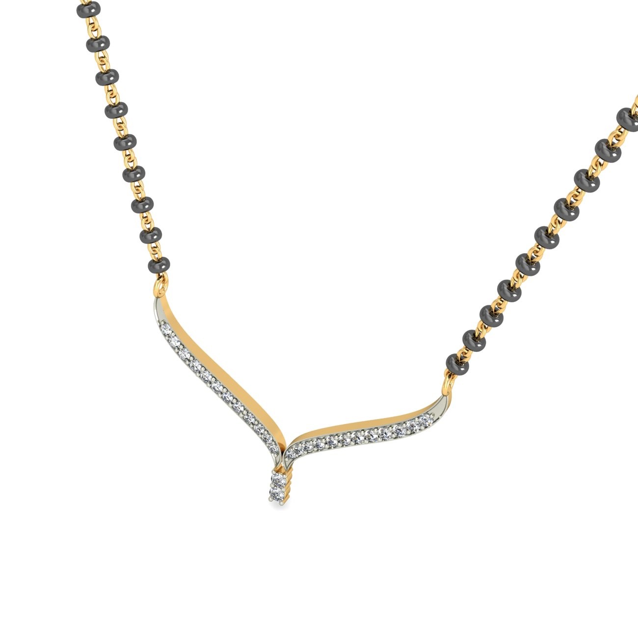 18K Gold Elegant Mangalsutra BMS013 - Image 5