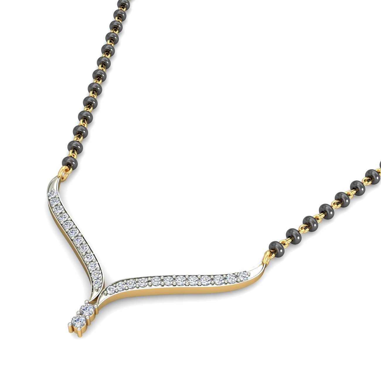 18K Gold Elegant Mangalsutra BMS013 - Image 4