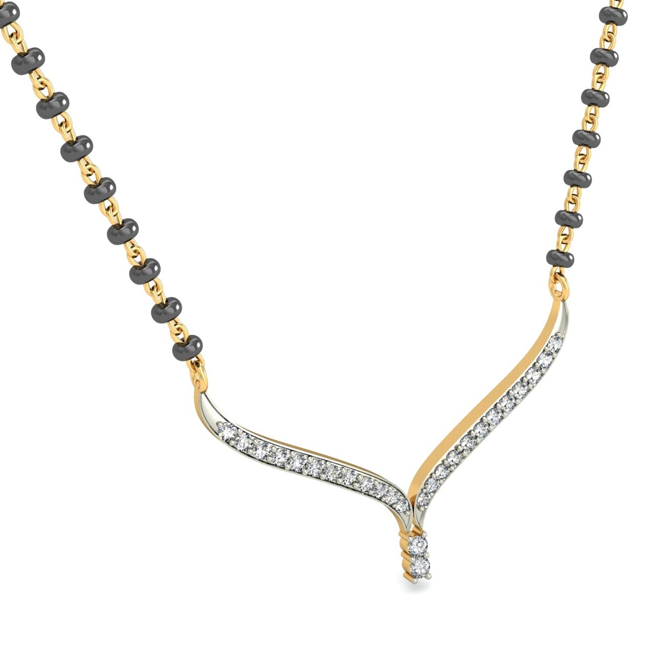 18K Gold Elegant Mangalsutra BMS013 - Image 3