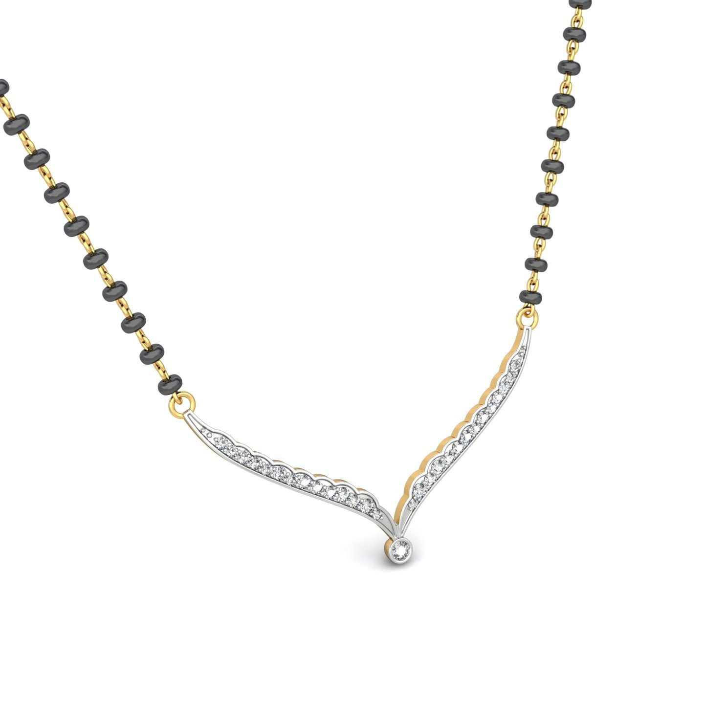 18K Gold Trending Mangalsutra BMS011 - Image 4