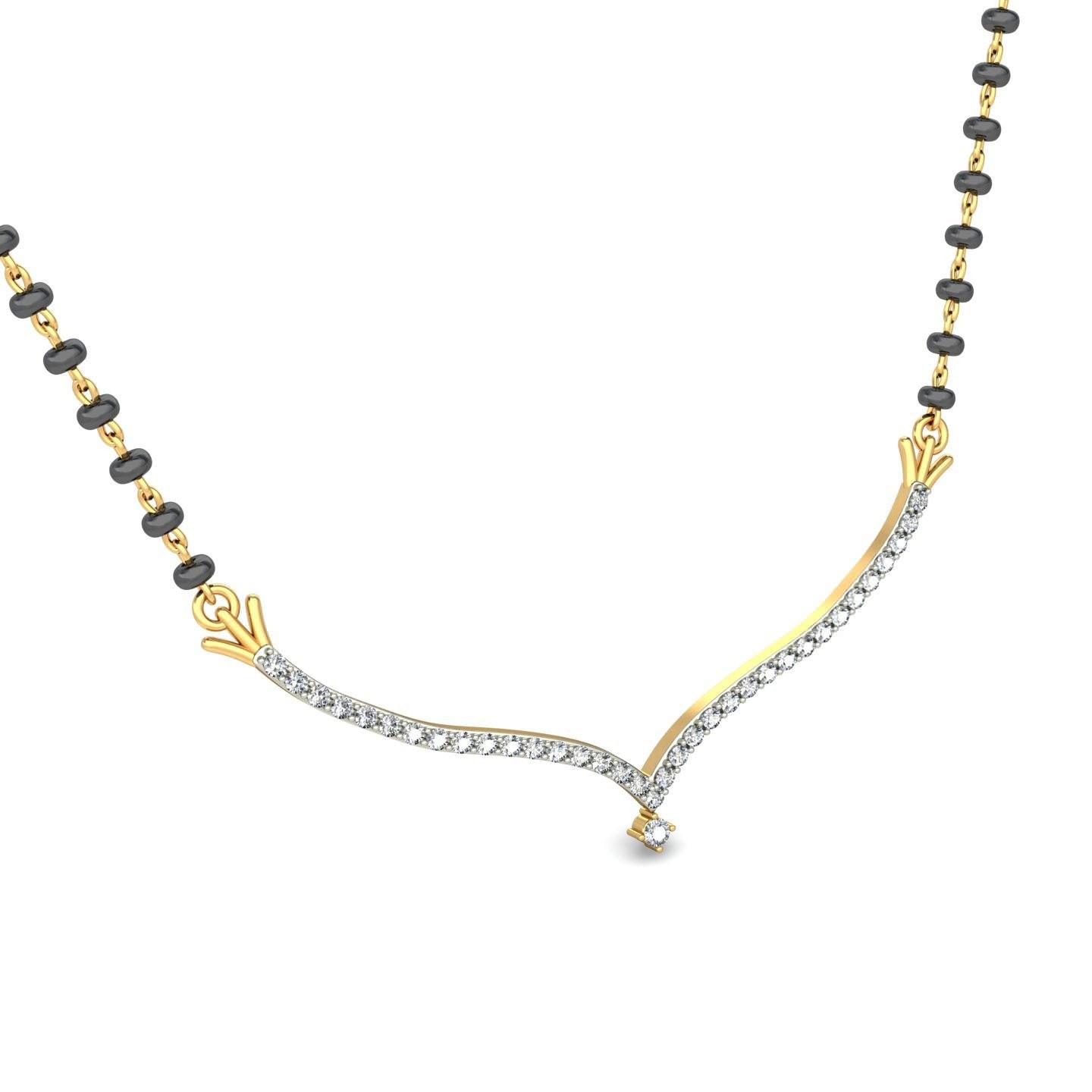 18K Gold Unique Mangalsutra BMS010