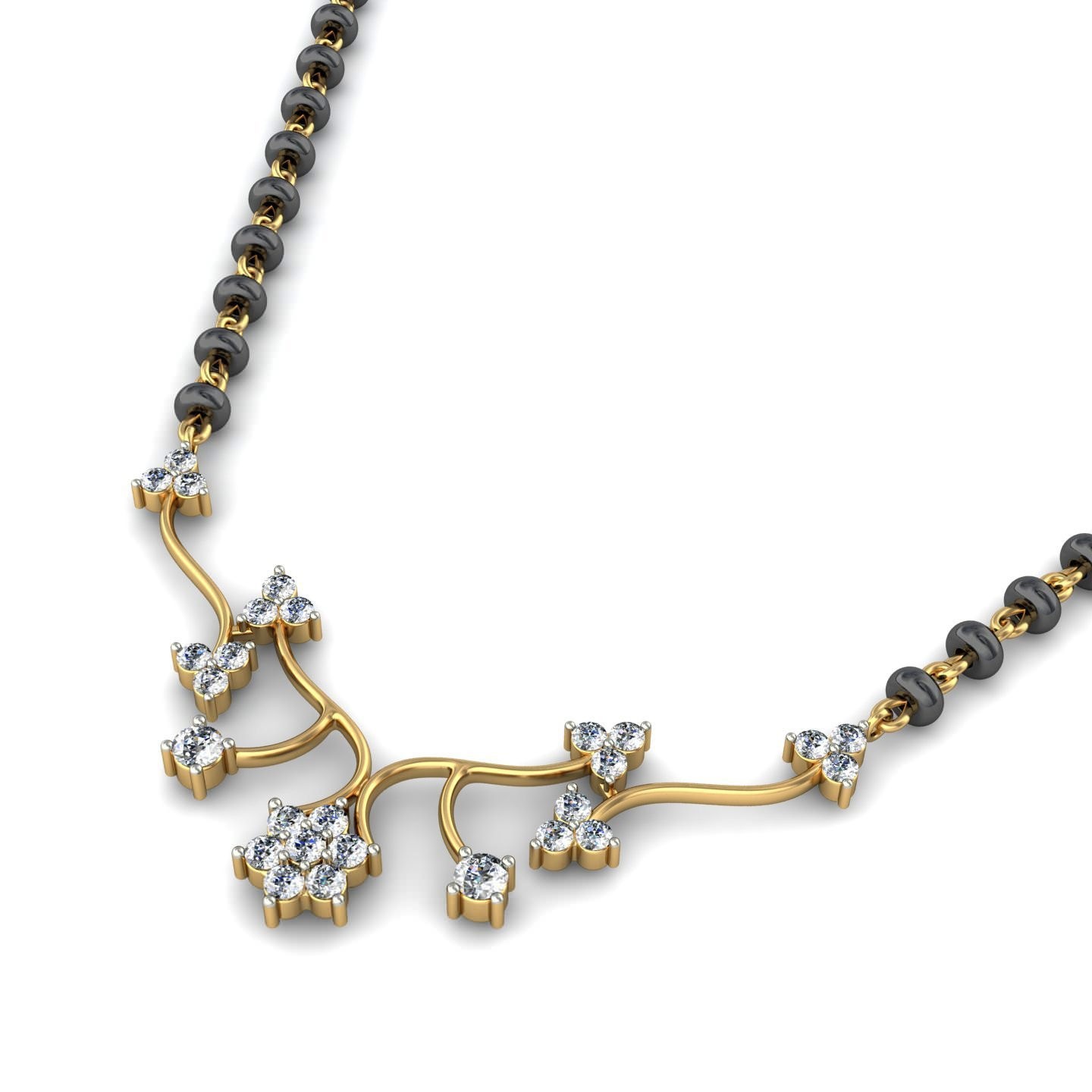 18K Gold Royal Mangalsutra BMS009 - Image 3
