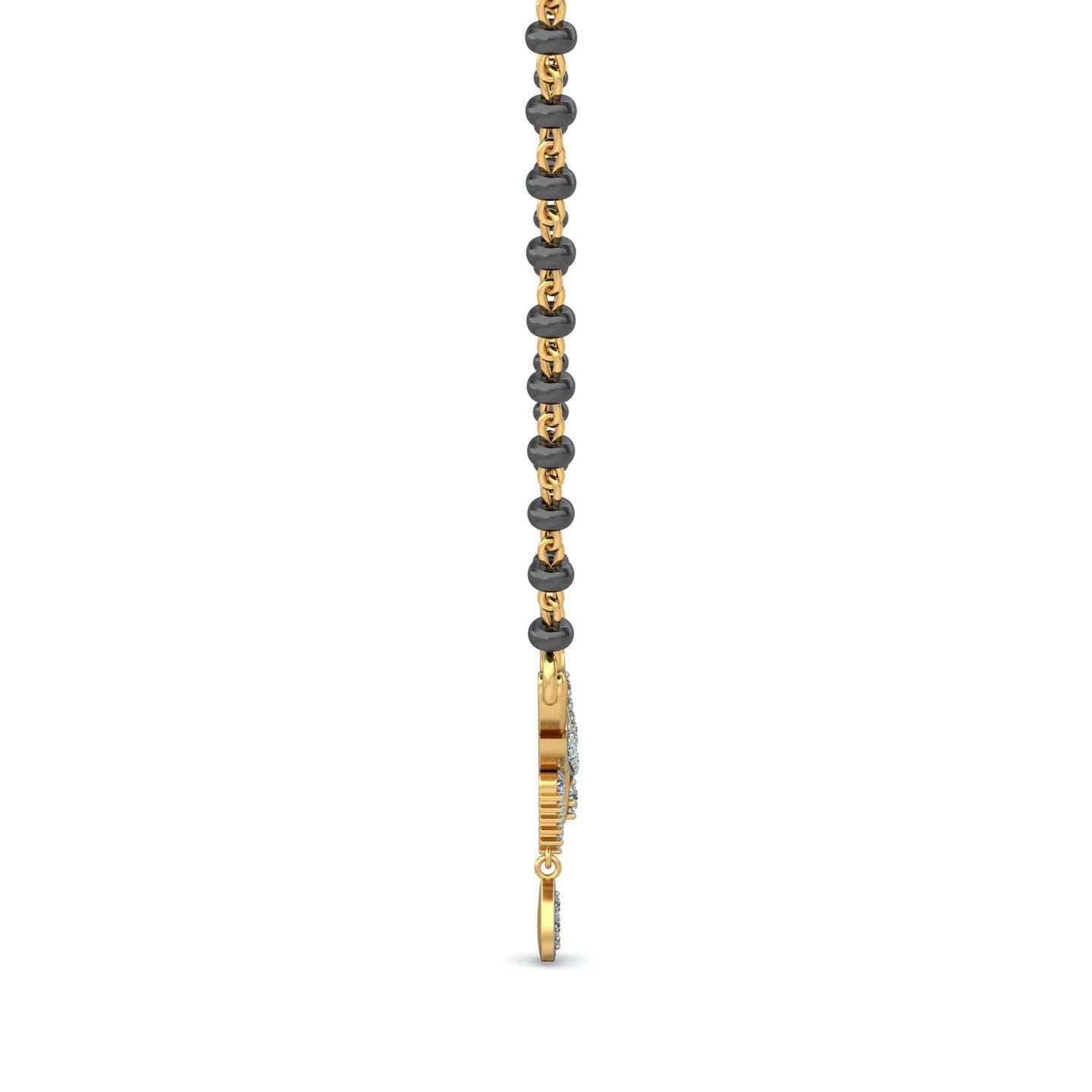 18K Gold Dazzling Mangalsutra BMS008 - Image 5