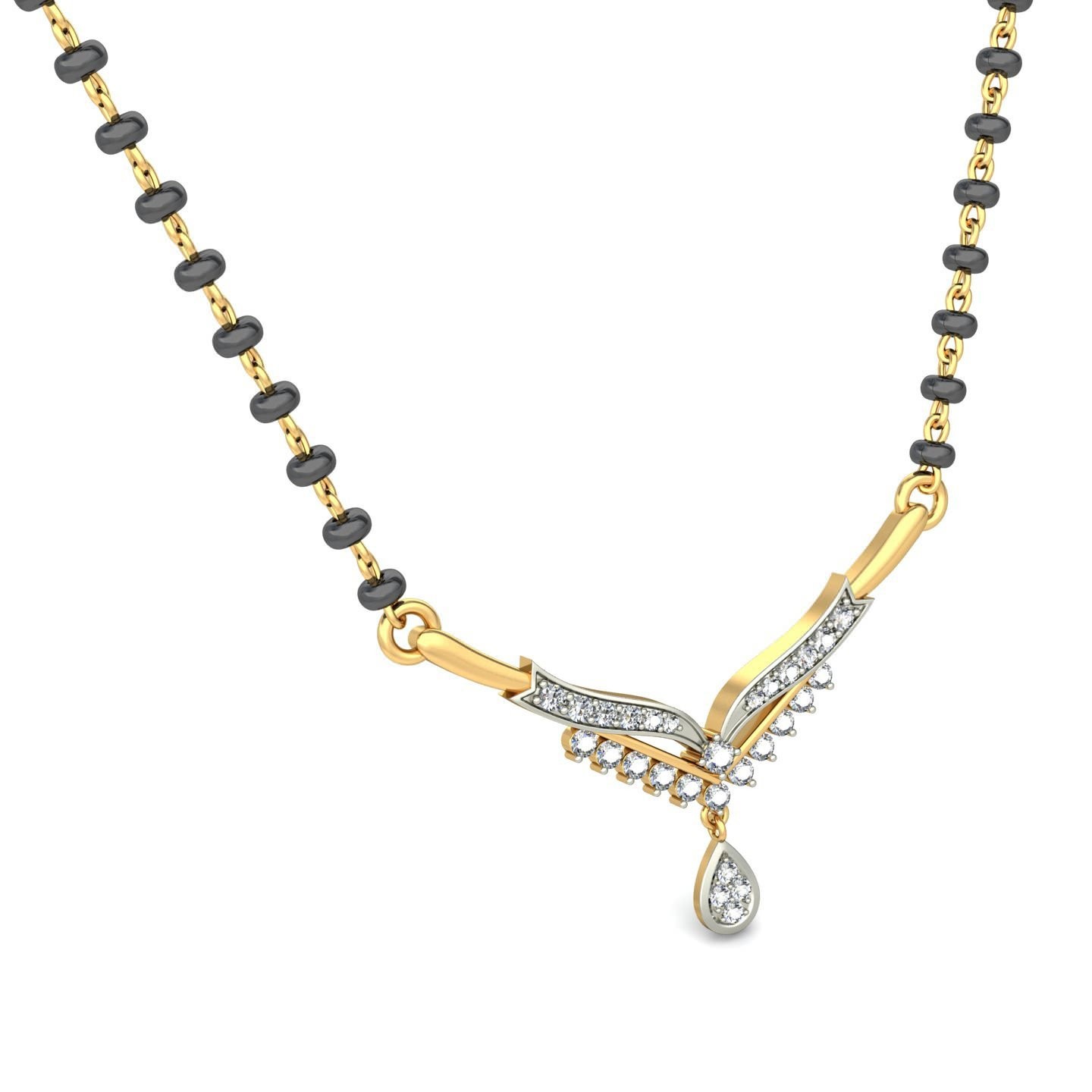 18K Gold Dazzling Mangalsutra BMS008 - Image 4