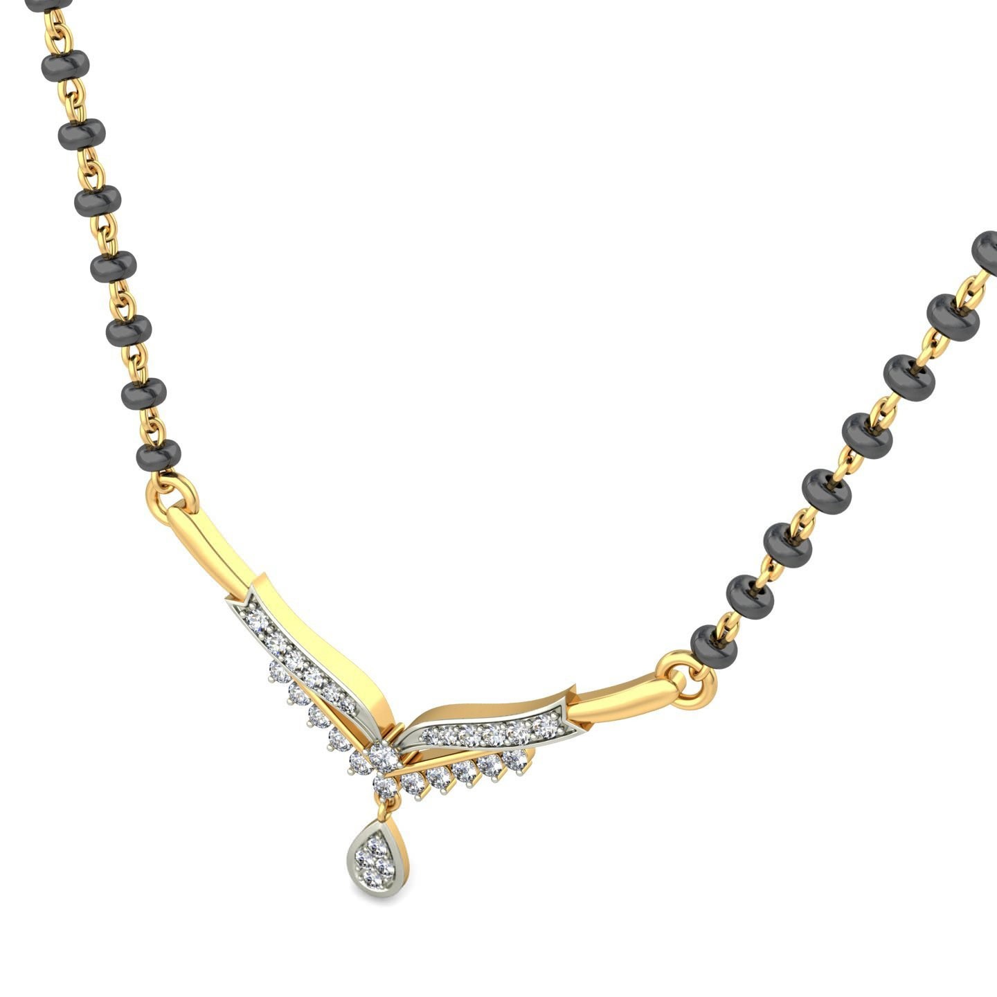 18K Gold Dazzling Mangalsutra BMS008 - Image 3