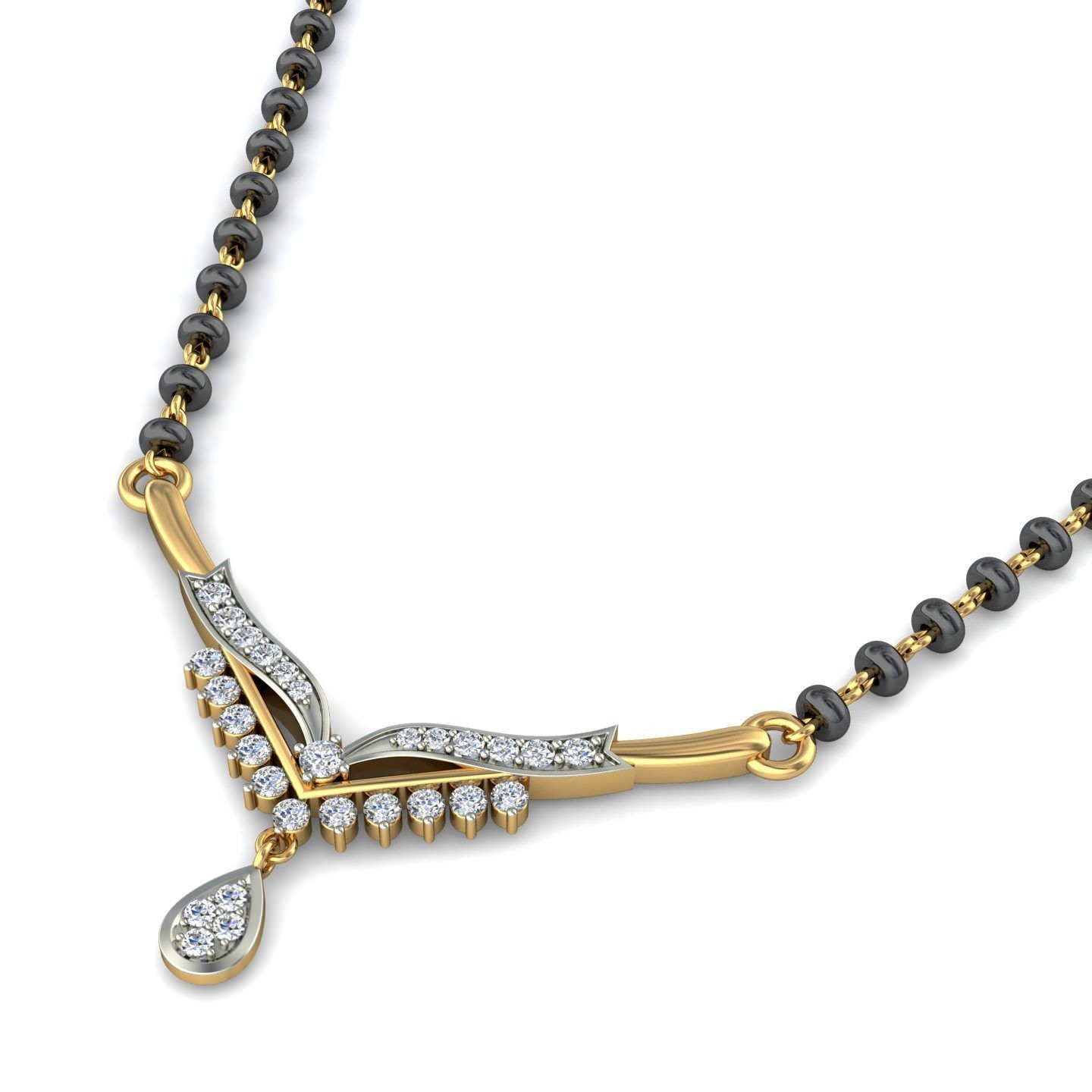 18K Gold Dazzling Mangalsutra BMS008 - Image 2