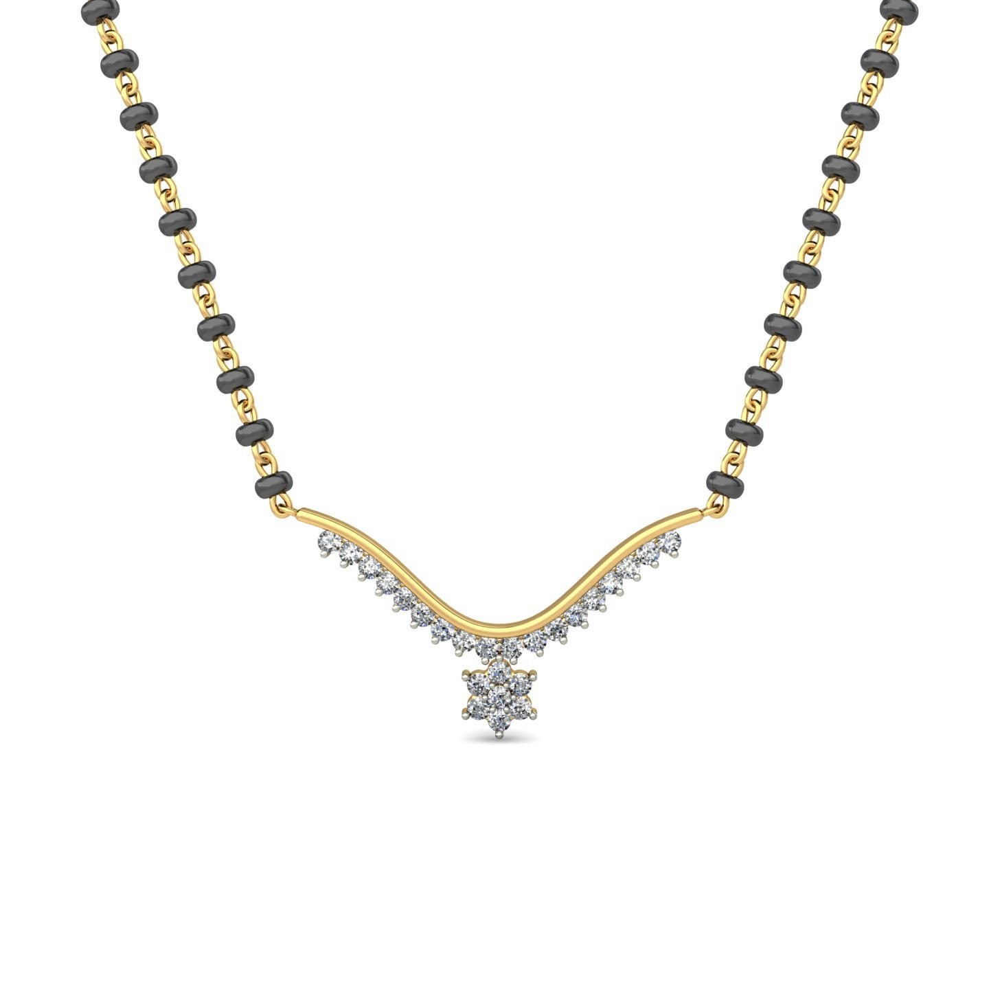 18K Gold Classic Mangalsutra BMS005 - Image 3