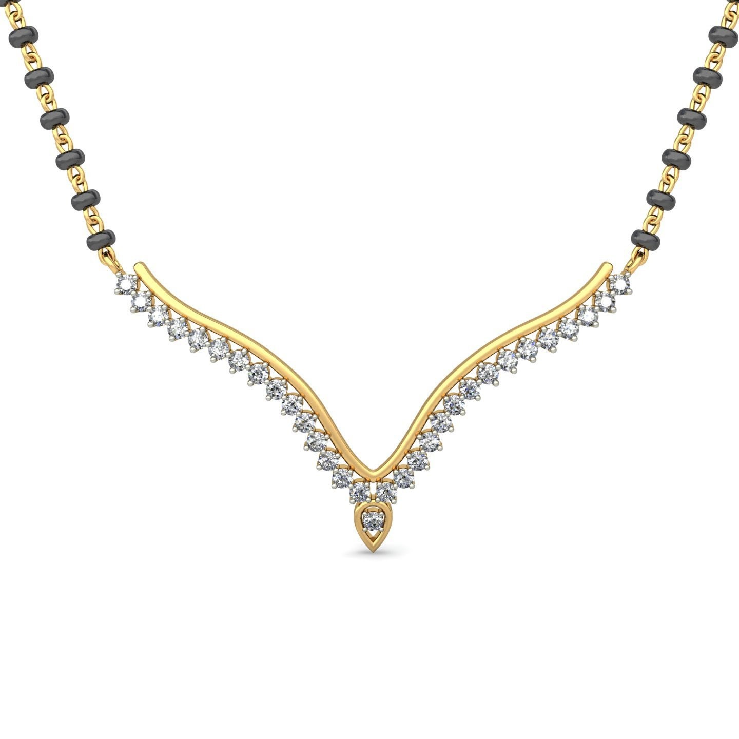 18K Gold Modern Mangalsutra BMS004
