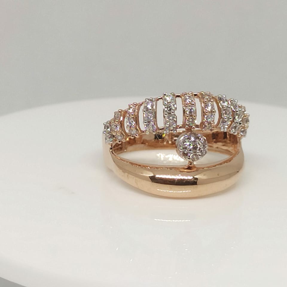 18 kt Rose Gold LR Ring