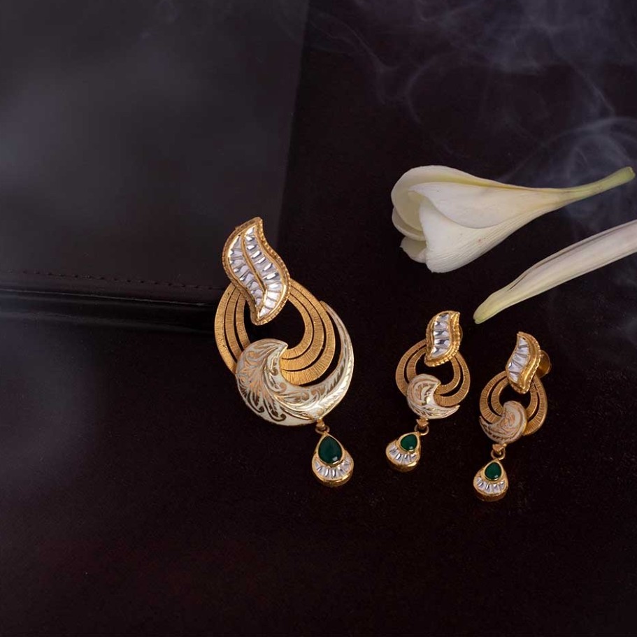 22k Jadtar pendant set Antique