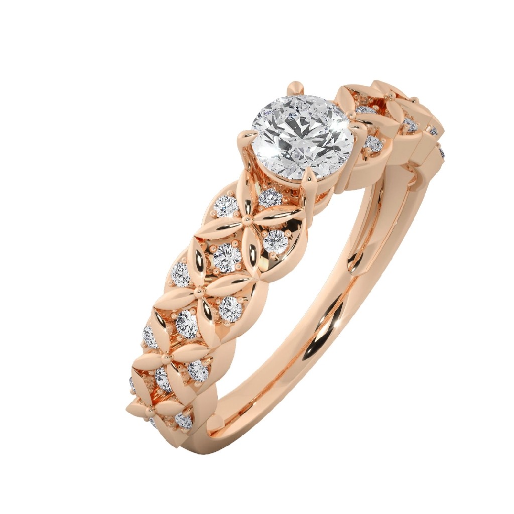 18k rose gold ring
